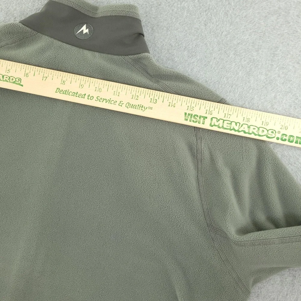 Marmot Reactor Polartec Jacket Mens L Green Fleece Full Zip Stand Collar Hiking